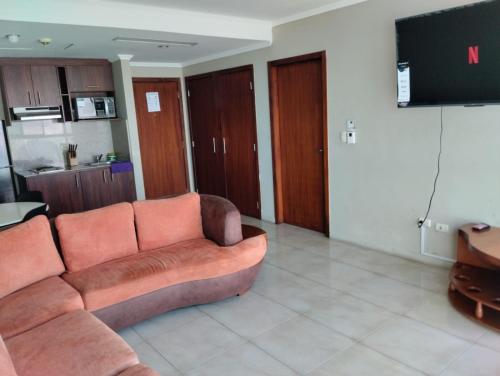 Televisyen dan/atau pusat hiburan di luxuri suite vista al rio