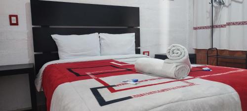 Postel nebo postele na pokoji v ubytování Hotel Posada Real