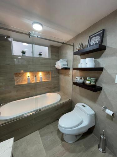 Kopalnica v nastanitvi Millers Townhouse