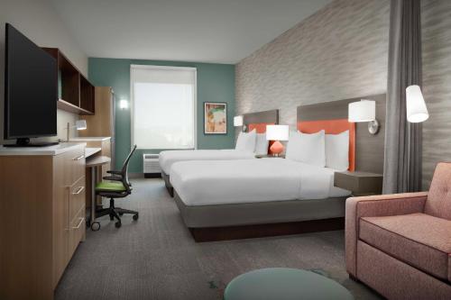 Postel nebo postele na pokoji v ubytování Home2 Suites By Hilton Georgetown Austin North