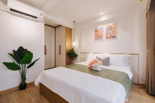 Katil atau katil-katil dalam bilik di Margaery Apartment Tu Hoa Princess