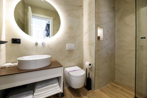 Koupelna v ubytování Hotel Adore