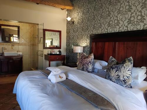 Ένα ή περισσότερα κρεβάτια σε δωμάτιο στο Kassaboera Lodge