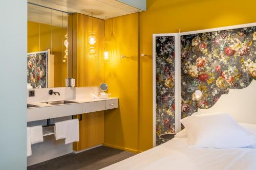 Hotel Continental Parkにあるベッド