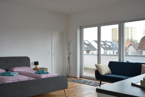 Posezení v ubytování Schwarzwald Lahr Europapark Penthouse Sunshine