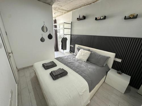 Ένα ή περισσότερα κρεβάτια σε δωμάτιο στο Sea view house