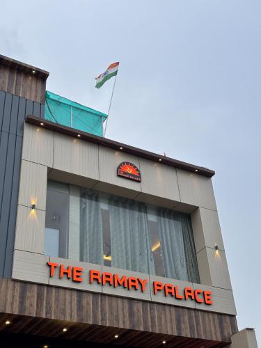 a building with a sign that reads the primary pride at Hotel Ramay Palace in Ayodhya