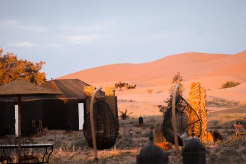 Paisaje cerca de este tented camp