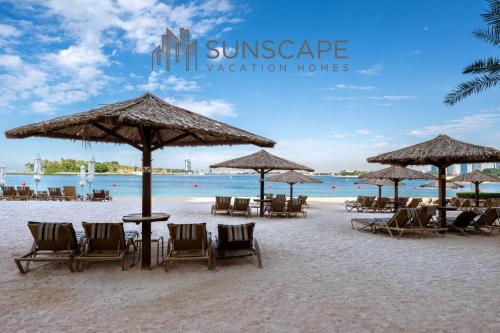 Spacious 2BR with Pool & Private Beach Access