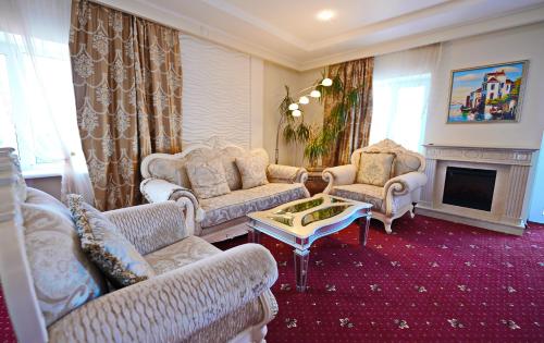 Posezení v ubytování Hotel Ternopil