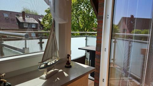 Balkoni atau teres di Balkonwohnung Arngast