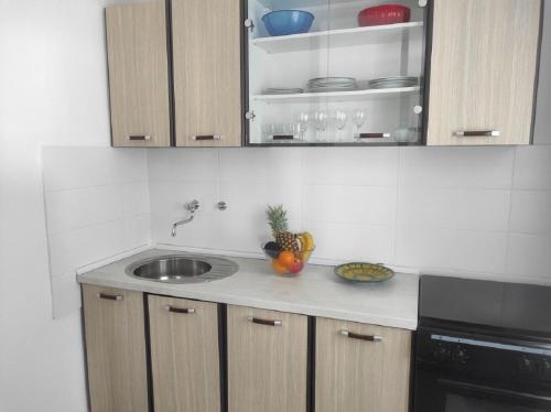 Kuchyň nebo kuchyňský kout v ubytování Apartment Jase