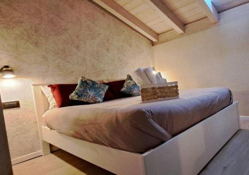 Katil atau katil-katil dalam bilik di La via dei castelli Apartments