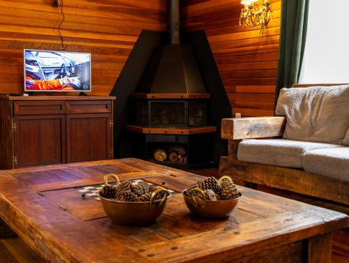 Televisyen dan/atau pusat hiburan di Hotel Cabanas Glamour