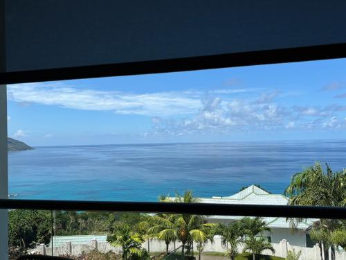 a view of the ocean from a window at Sorento Holiday Apartments in Glacis