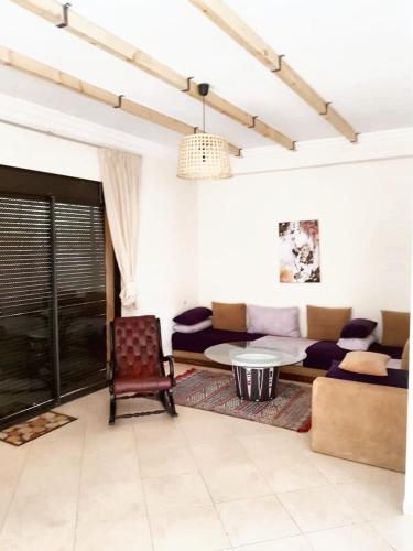 Zona de estar de Luxurious Villa in Marrakech with Pool