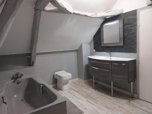 Et badeværelse på La Tourangelle