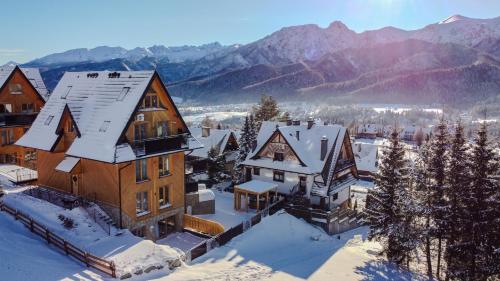 Salamandra SPA Jacuzzi, Sauny, Tężnia, panorama Tatr