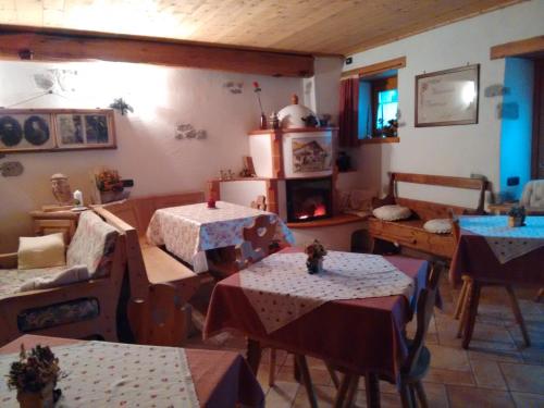 Χώρος καθιστικού στο Agritur Manoncin