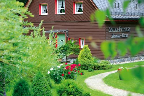 Taman di luar Das Jagdhaus Waldidyll Erzgebirge