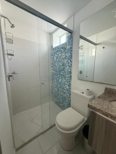 Phòng tắm tại Apartamento nuevo Sotomayor dos alcobas