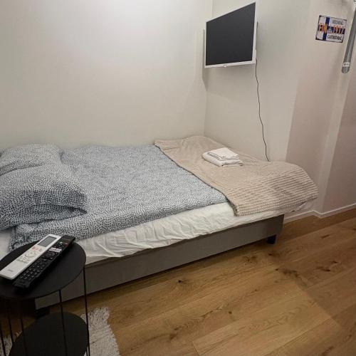 Postel nebo postele na pokoji v ubytování Lilla Strandis