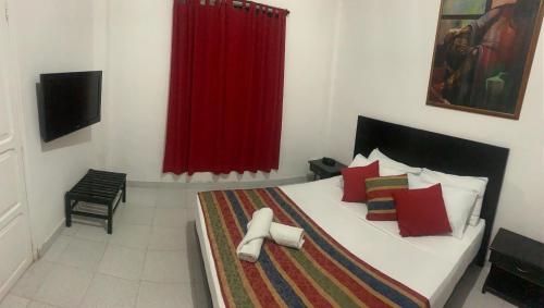 Uma cama ou camas num quarto em Park Hotel