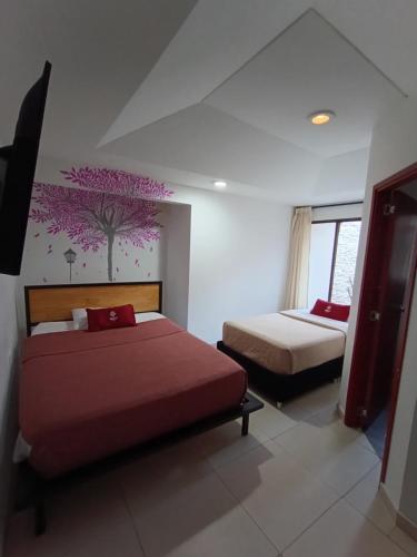 Hostal Amanariにあるベッド