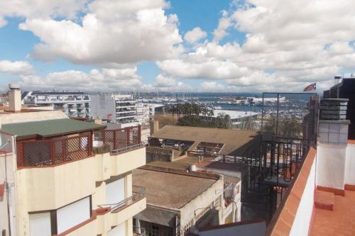 Balkoni atau teres di Spacious Apartment in Sant Carles de la Ràpita, Sea View