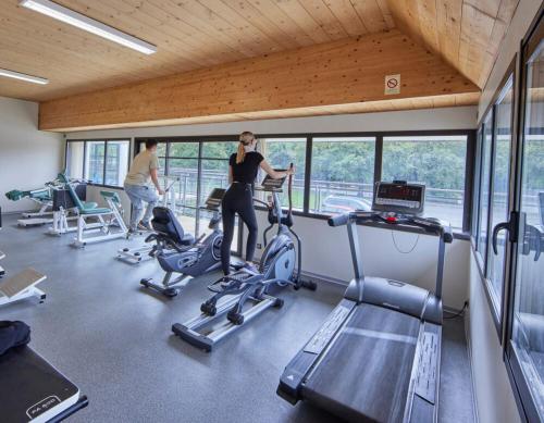 Posilňovňa alebo fitness centrum v ubytovaní Camping Monterblanc