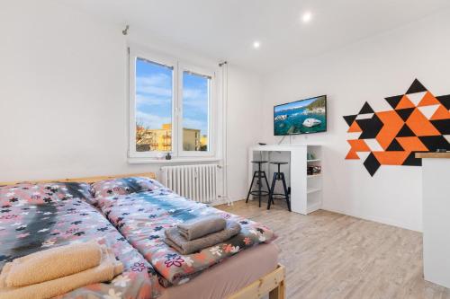 Apartment 20 minutes from City Center w Coffee, Tea, TV, and Parking