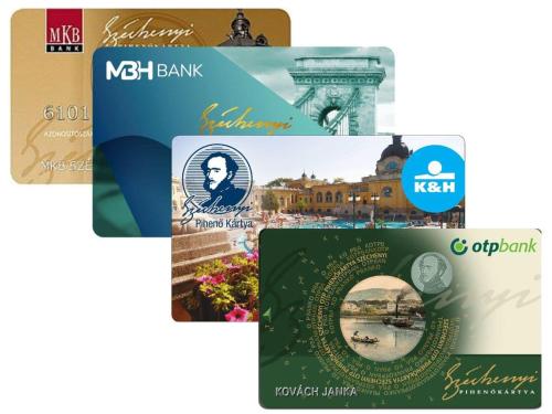 a set of four cards with a picture of a city at Sun&Fun Vendégház in Balatonakarattya