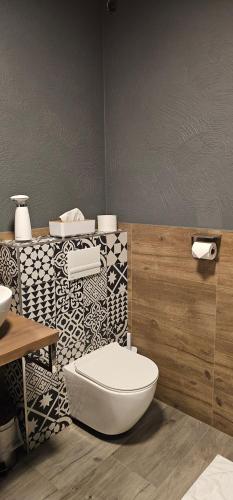 Koupelna v ubytování apartmány Špacír