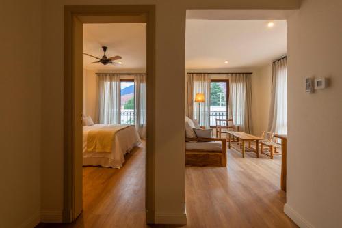 Hotel El Candil Tilcaraにあるベッド