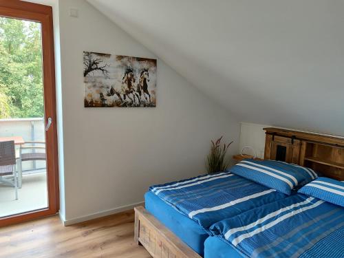 Postel nebo postele na pokoji v ubytování Seehof Reuter Ferienhof