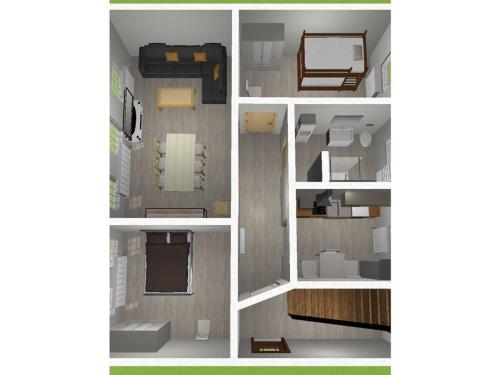 a rendering of a small apartment building at Holiday apartment on the Anger in Wernigerode