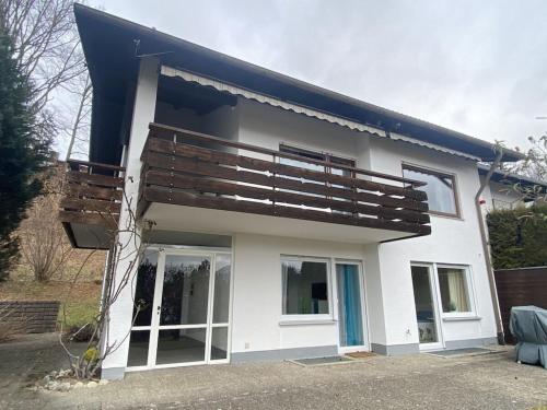a house being constructed with the front of it at Villa Alpenblick Comfortable holiday residence in Füssen