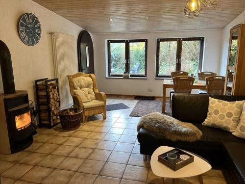 Χώρος καθιστικού στο Chalet St Lambertus Apartment B