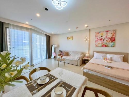 Posezení v ubytování The Sóng Apartment 5 Stars Vung Tau - Căn Hộ Du Lịch Biển 5 Sao Vũng Tàu - MINH TOẢN's Homestay