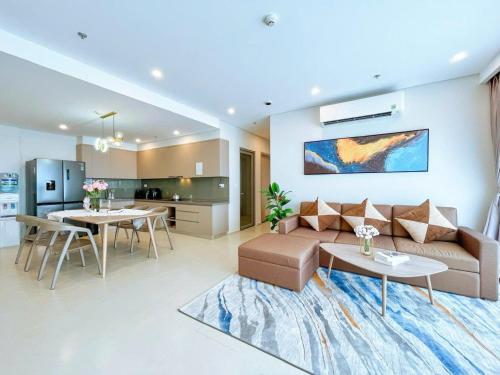 Kuchyň nebo kuchyňský kout v ubytování The Sóng Apartment 5 Stars Vung Tau - Căn Hộ Du Lịch Biển 5 Sao Vũng Tàu - MINH TOẢN's Homestay