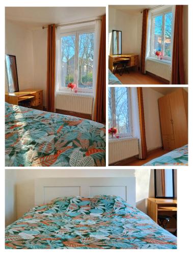 Ένα ή περισσότερα κρεβάτια σε δωμάτιο στο Homestay Tourcoing