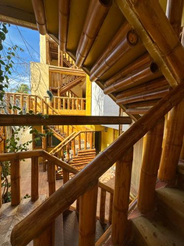 Balkón nebo terasa v ubytování Hostal Bambumar