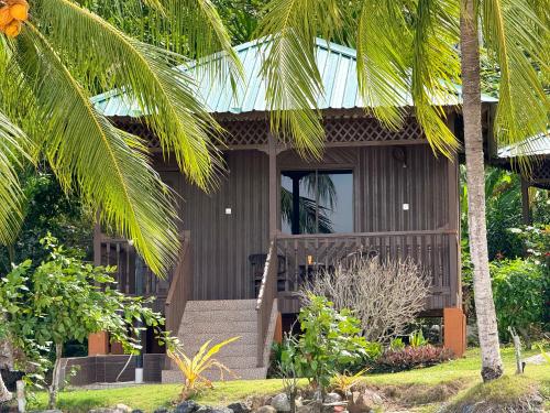 Jardín al aire libre en ABC Chalet Tioman