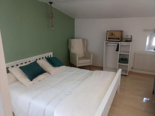 Postel nebo postele na pokoji v ubytování Gîte Bellebouche