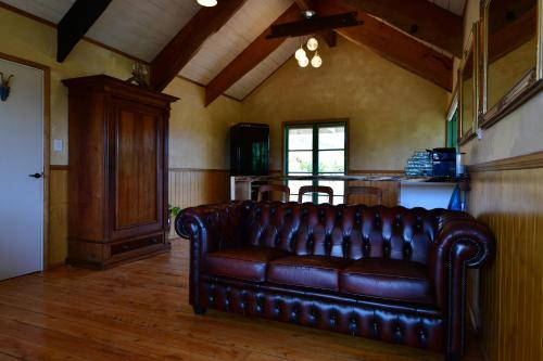 Zona de estar de Sundance cabin