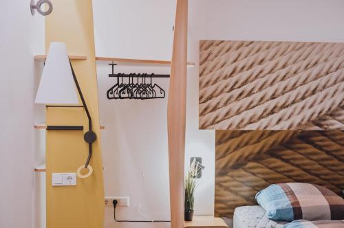Katil atau katil-katil dalam bilik di Gruppen-Bungalow Stuttgart
