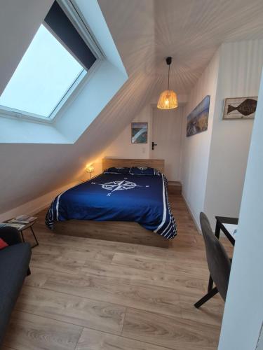 Postel nebo postele na pokoji v ubytování Appartement des dunes à 200m de la plage