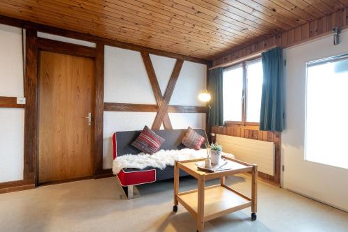 Postel nebo postele na pokoji v ubytování Apartment Bergdohle