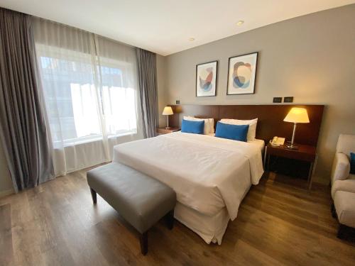 Postel nebo postele na pokoji v ubytování 474 Buenos Aires Hotel