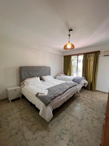 a bedroom with a large bed and a window at Departamento en micro-centro de Posadas in Posadas